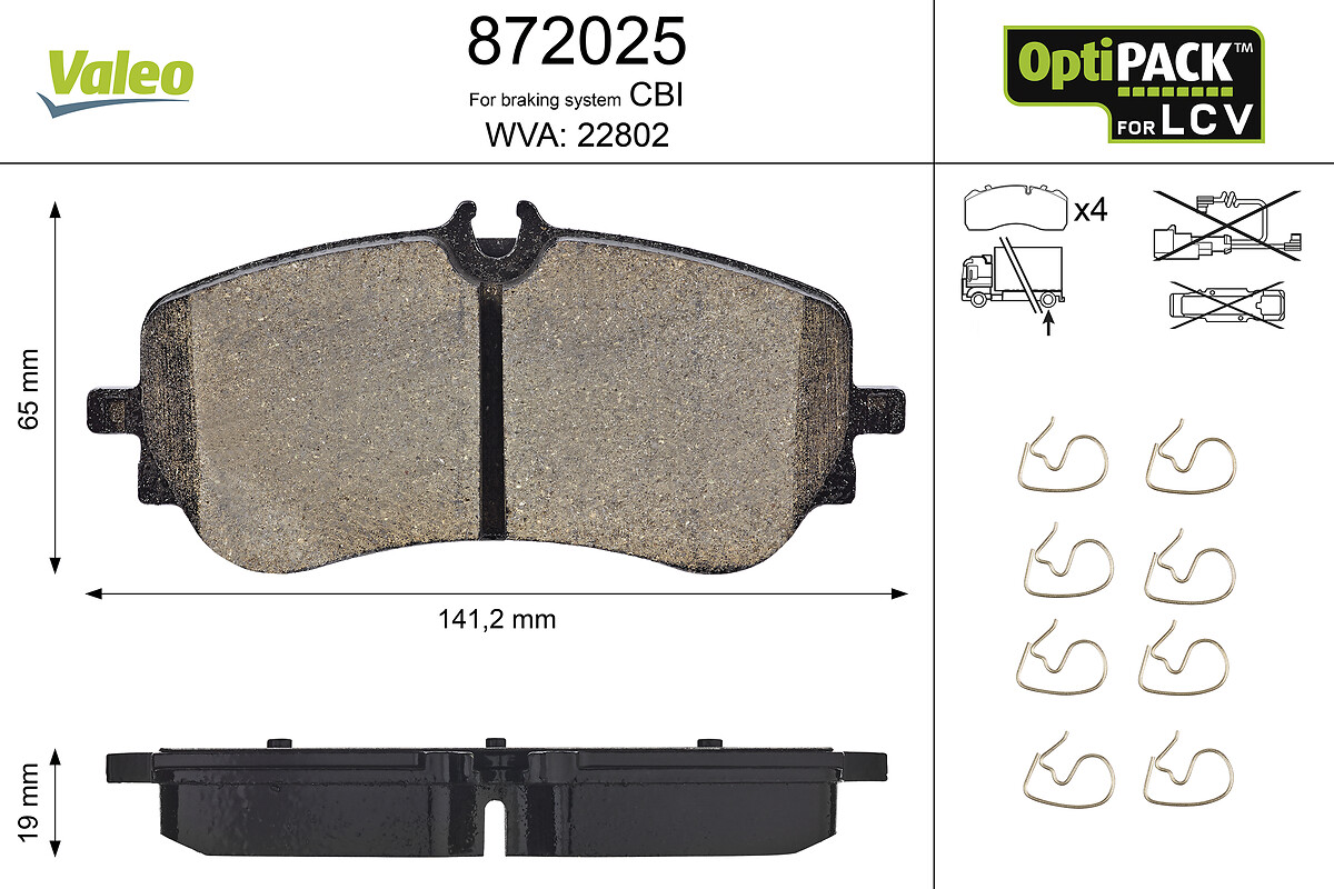 LCV BRAKE PADS MAN TGE